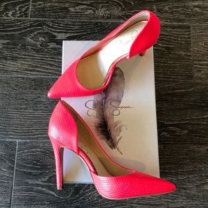 Hot pink stilettos (worn once)